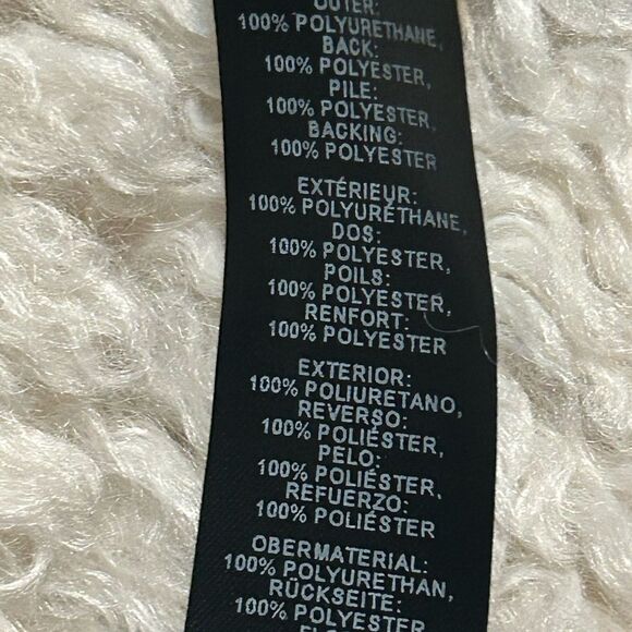 Topshop Black and Cream Shearling Vest - Picture 3 of 3